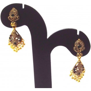 Golden Oxidized Earrings Jhumka Jhumki Bolly Imitation Jewelry Drop Dangle EA110